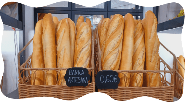 barras de pan